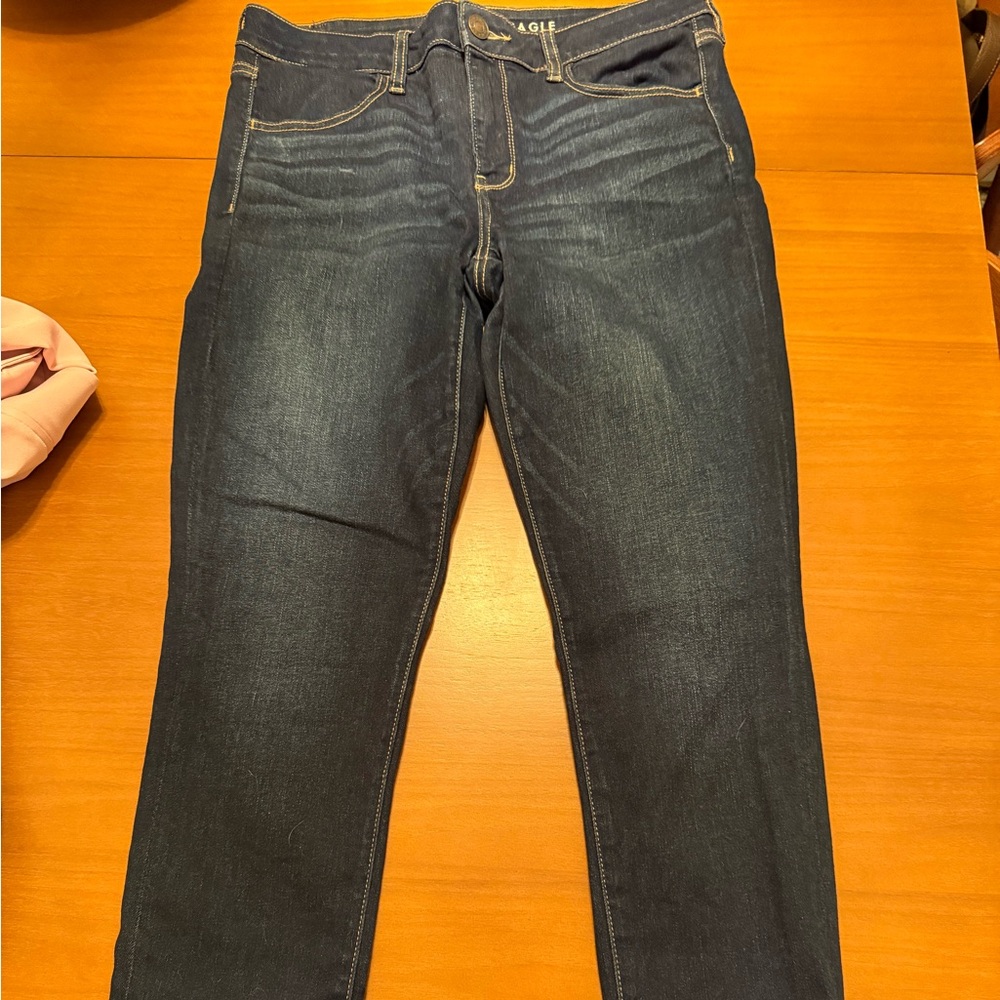 American Eagle Outfitters Women's Dark Blue‎ Skinny Jeans
